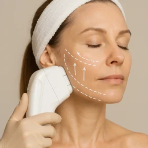 Woman having HI-FU to reduce wrinkles call LA LIPO Wigan Now!