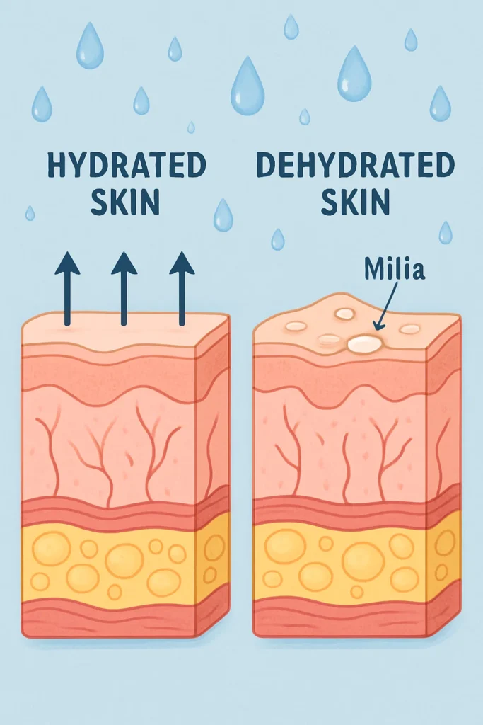 The importance of hydration and milia production Wigan